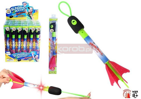 Latająca rakieta ze światłem