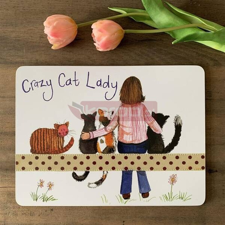 Podkładka pod talerz MT57 Crazy Cat Lady Kociara