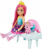 LALKA BARBIE CHELSEA SZCZYPTA MAGII zestaw z kotkiem HLC27