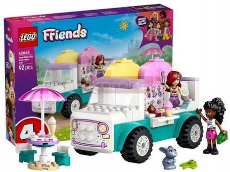 LEGO FRIENDS 42644 Furgonetka z lodami w mieście Heartlake, zestaw klocków