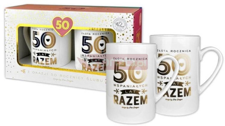 Zestaw 2 kubków Gold 50 rocznica