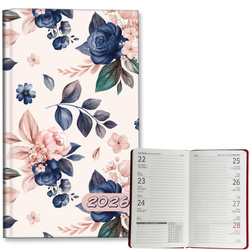 Kalendarz 2026 A6 tygodniowy Niebieskie Róże