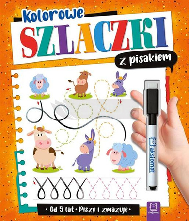 Kolorowe szlaczki z pisakiem Piszę i zmazuję 5 lat