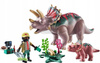 PLAYMOBIL DINOS 71821 Triceratops z młodym dinozaurem, dla dzieci 4-10 lat