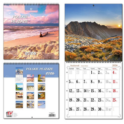 Kalendarz 2026 30x60 13 planszowy Polskie Pejzaże