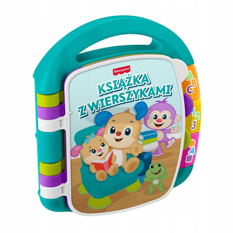 FISHER PRICE KSIĄŻECZKA Z WIERSZYKAMI książeczka interaktywna dla malucha JMM57