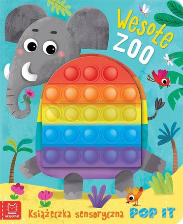 Książeczka sensoryczna z POP IT. Wesołe zoo