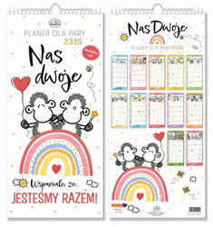 Kalendarz 2026 ścienny planer Sheepworld dla pary