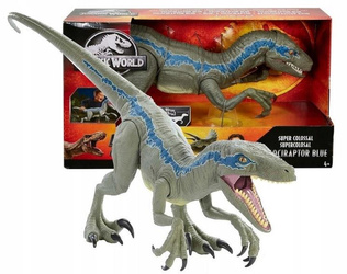 JURASSIC WORLD DINO RIVALS DINOZAUR Velociraptor Blue ogromna figurka 96cm GCT93