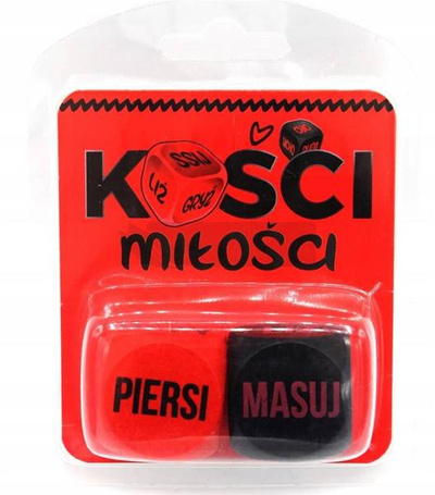 Kości Miłości (czerwono-czarne)