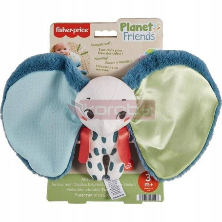 FISHER PRICE MOJA PIERWSZA PRZYTULANKA słonik sensoryczny dla maluszka +3 m HKD63