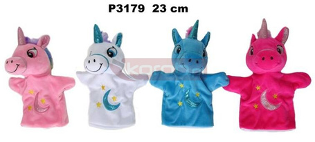 Pacynka jednorożec 23cm MIX