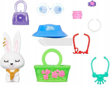 Lalka Barbie Extra Moda komplet w kwiatki blond włosy HDJ45