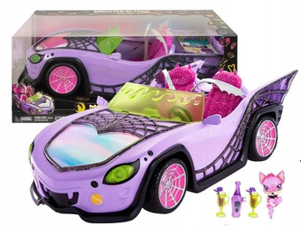 MONSTER HIGH GHOUL MOBILE AUTO POJAZD DLA LALEK kabriolet z pajęczą siecią HHK63
