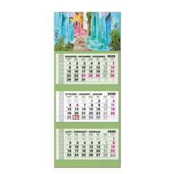 Kalendarz 2026 trójdzielny LUX gł. wypukła Maroko