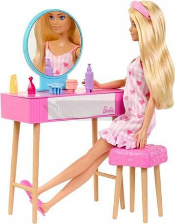LALKA BARBIE SYPIALNIA z lalką Barbie HPT55