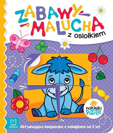 Zabawy malucha z osiołkiem Aktywizująca książeczka