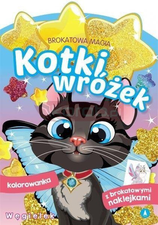 Brokatowa magia. Kotki wróżek. Węgielek