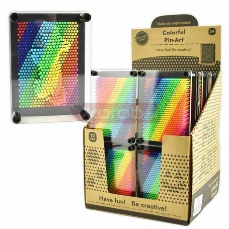 Sensoryczna kostka XL tablica szpilkowa 10x15cm