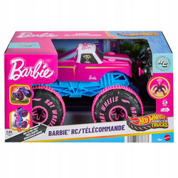 BARBIE HOT WHEELS SAMOCHÓD MONSTER TRUCK RC 1:24 auto zdalnie sterowane JHW58