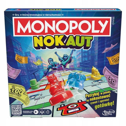 GRA PLANSZOWA MONOPOLY NOKAUT, gra dla całej rodziny wersja polska +8 lat F8995