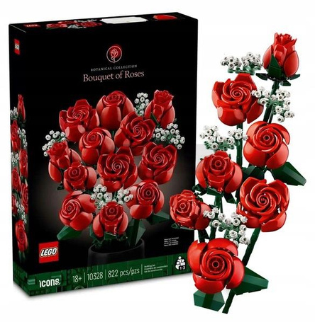 LEGO ICONS 10328 BUKIET RÓŻ prezent KWIATY KWIATKI KWIAT