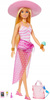 LALKA BARBIE DZIEŃ NA PLAŻY w kapeluszu + akcesoria plażowe HPL73