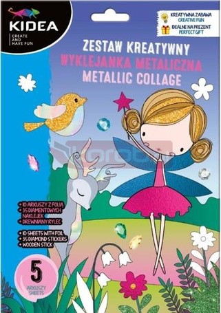 Wyklejanka metaliczna Magiczny Świat KIDEA