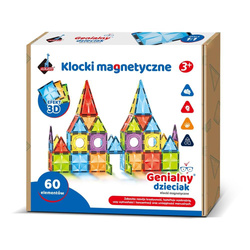 Klocki magnetyczne 60 elementów