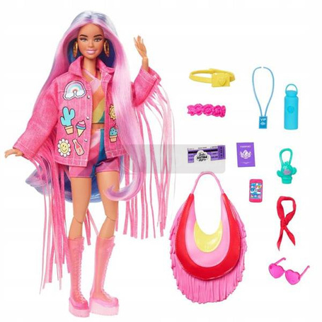 LALKA BARBIE EXTRA FLY zestaw wakacyjny HIPPIE HPB15