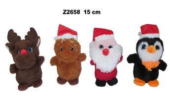 Zwierzęta świąteczne 15cm MIX