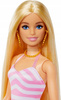 LALKA BARBIE DZIEŃ NA PLAŻY w kapeluszu + akcesoria plażowe HPL73