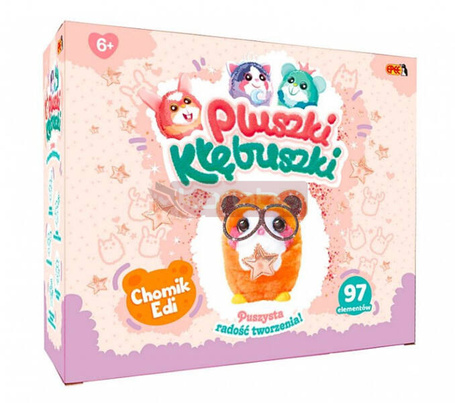 Zestaw kreatywny Pluszki kłębuszki Chomik Edi 97 elementów