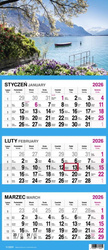 Kalendarz 2026 Trójdzielny Widok