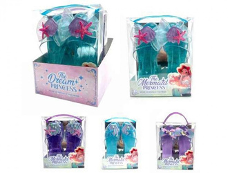 Pantofelki księżniczki niebieskie MIX