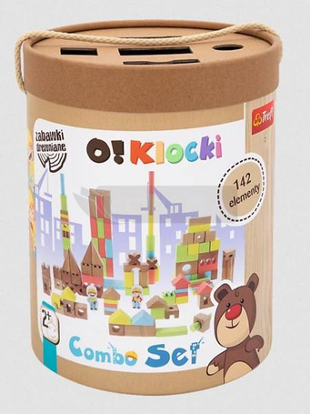 Zabawka drewniana - Klocki combo 142szt TREFL