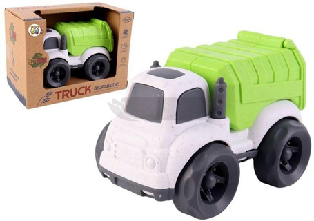 Pojazd bio ciężarówka śmieciarka