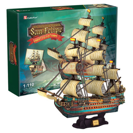 Puzzle 3D Żaglowiec The Spanish ArmadaSan Felipe