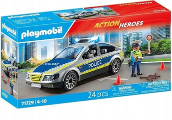 PLAYMOBIL ACTION HEROES 71729 Policyjny samochód patrolowy dla dzieci +4