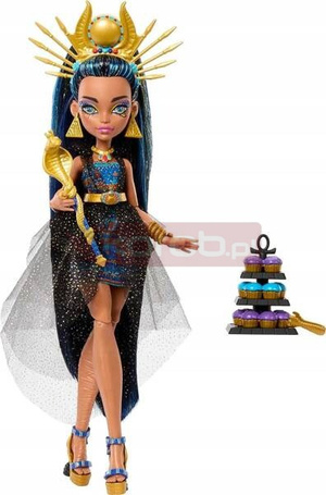 MONSTER BALL LALKA MONSTER HIGH CLEO DE NILE lalka w imprezowym stroju HNF70