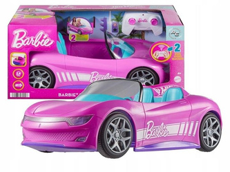 HOT WHEELS RC BARBIE AUTO zdalnie sterowane KABRIOLET SAMOCHÓD DLA LALEK JBH05