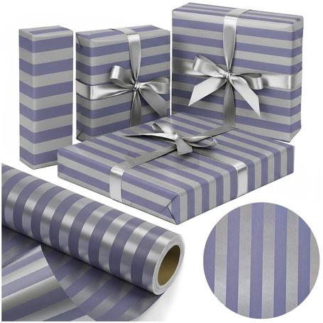 Papier metalizujący Srebrne Pasy X-Strong 38cmx20m