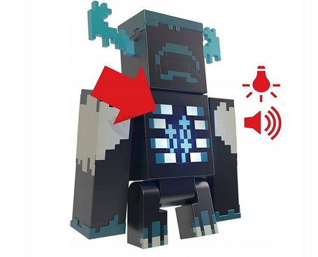 MINECRAFT figurka z dźwiękiem światłem NADZORCA HHK89