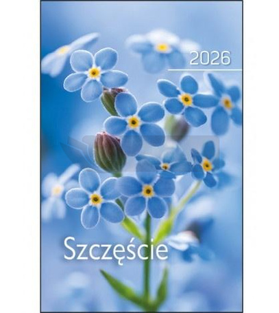 Kalendarz 2026 kieszonkowy szczęście kwiat
