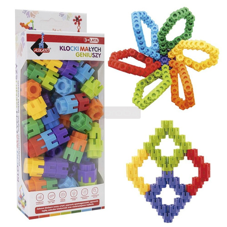 Klocki małych geniuszy śrubki 65el