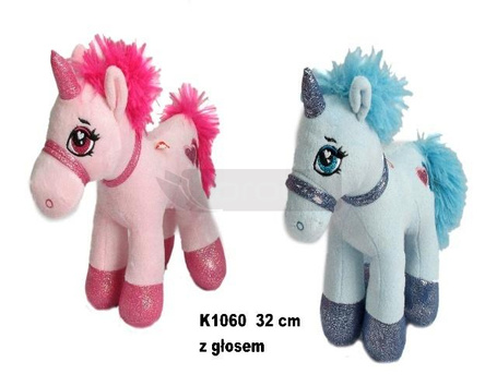 Jednorożec z głosem 32cm MIX