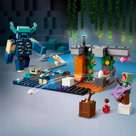 LEGO MINECRAFT 21274 SPOTKANIE ZE STRAŻNIKIEM zestaw klocków dla dzieci 7+