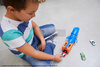HOT WHEELS Zestaw Transporter aut Rekin i auto GVG36