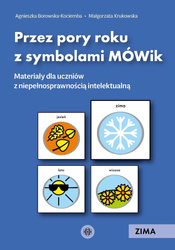 Przez pory roku z symbolami MÓWik. Zima
