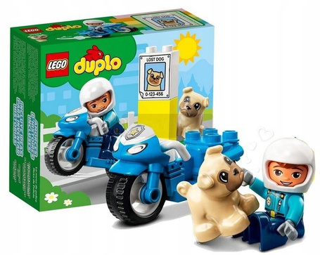 LEGO DUPLO 10967 MOTOCYKL POLICYJNY zestaw klocków dla dzieci +2 lata